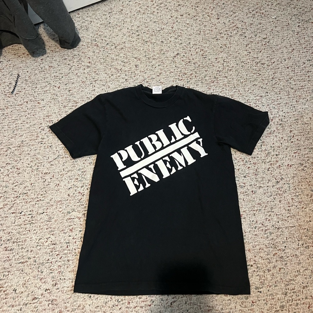 Supreme Black Short Sleeve Tee with Bold White Design